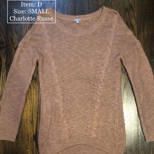 Charlotte Russe oversized sweater
